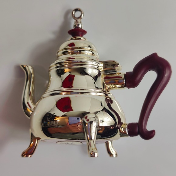 Lenox Williamsburg Steeped in Tradition Silver Plated Teapot Ornament Miniature - Picture 11 of 16